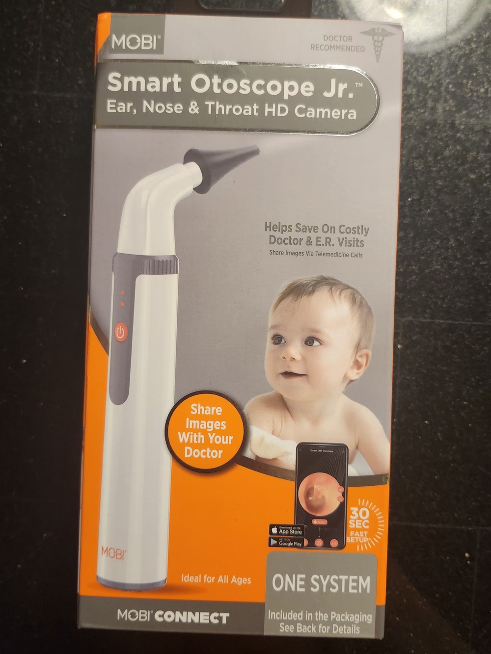 Smart Otoscope Jr. White Ear, Nose & Throat HD Camera